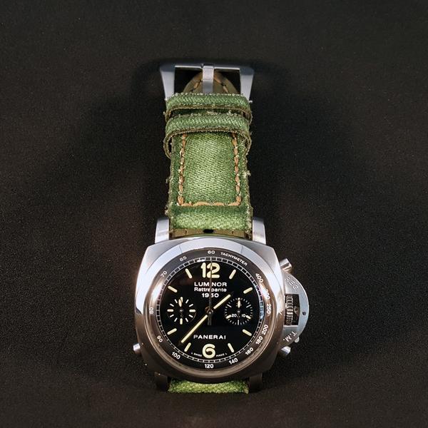 Panerai Strap Canvas 4 Green by Gunny Strap